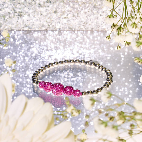 Fruit du dragon | Bracelet Kikiballa en cascade de cristal